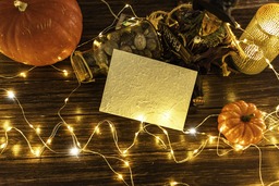 Free Downloadable Letter and Autumn HD Wallpapers with Halloween Backgrounds
