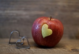 Valentine's Day Fruit and Apple Backgrounds: Free Download for Graphics and Web Design