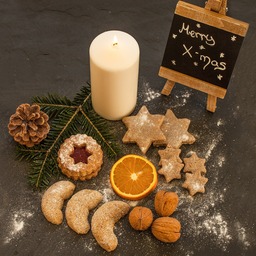 Download Free Festive Cookie and Biscuit Images for Merry Christmas Backgrounds and Graphic Designs