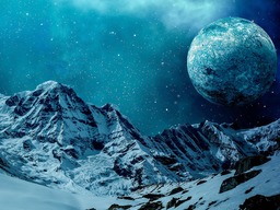 Free Download: Stunning Snowy Mountain Winter Blue Backgrounds for Graphic and Web Design