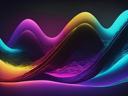Free backgrounds with AI-generated sound waves for graphic design and social media styling