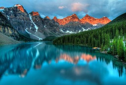 Stunning Alberta Lake Nature Backgrounds - Free Downloads for Graphic Design and Social Media Pages