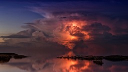 Download Free Thunderstorm and Ocean Lightning Nature Background Images in JPG Format - Perfect for Graphic Design, Advertising, Presentations, and Social Media