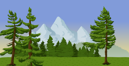 Discover the Beauty of Evergreen Forest Landscapes: Free Downloadable PNG Images for Graphic Design and Web Design