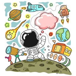 Free Downloadable Sketches of Cute and Funny Backgrounds for Child-friendly Designs