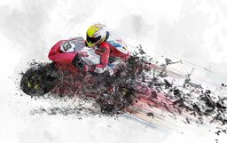High-Speed Motorcycle Art: Abstract Backgrounds and Free Images of Helmets