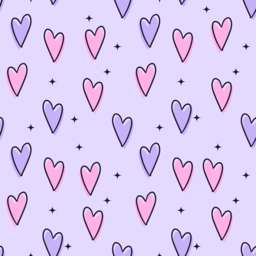 Free Heart Pattern Wallpaper in Abstract Background for Download