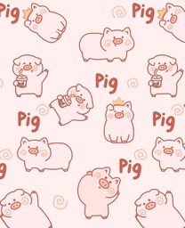 Pig Cartoon Backgrounds - Free JPG Images for Graphic Design and Social Media Styling