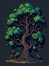 Free Downloadable Tree and Nature Cartoons: Cartoon Drawings and Backgrounds in JPG Format