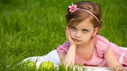 Summer Nature Vibes: Free Downloadable Girl and Grass Backgrounds in JPG Format