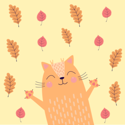 Discover Stunning Leaves and Beautiful Cat Wallpapers - Free Download and Perfect for Graphics, Web and Social Media Designs!