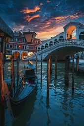 Stunning Venice Architecture Images: Grand Canal at Sunset - Free Download