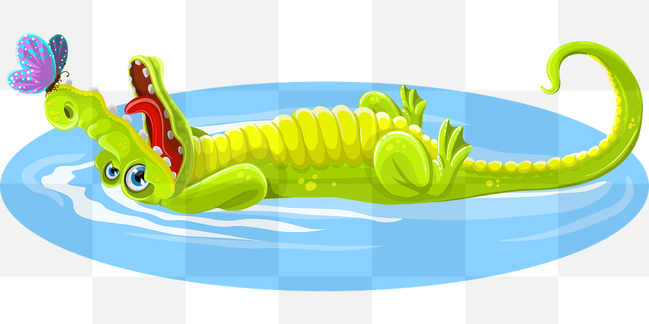 Amazingly vivid Crocodile and Butterfly PNG Images for Graphic Design