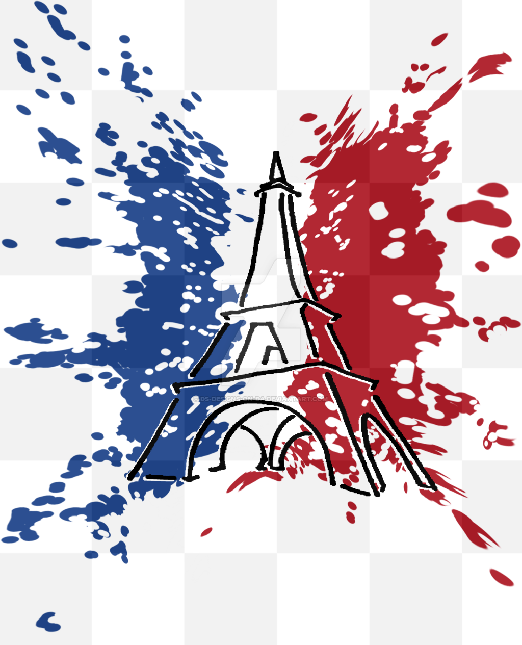 Free download. PNG. Beautiful Artwork. Bright Colors. Free PNG image. Vibrant and Beautiful Eiffel Tower Illustration.