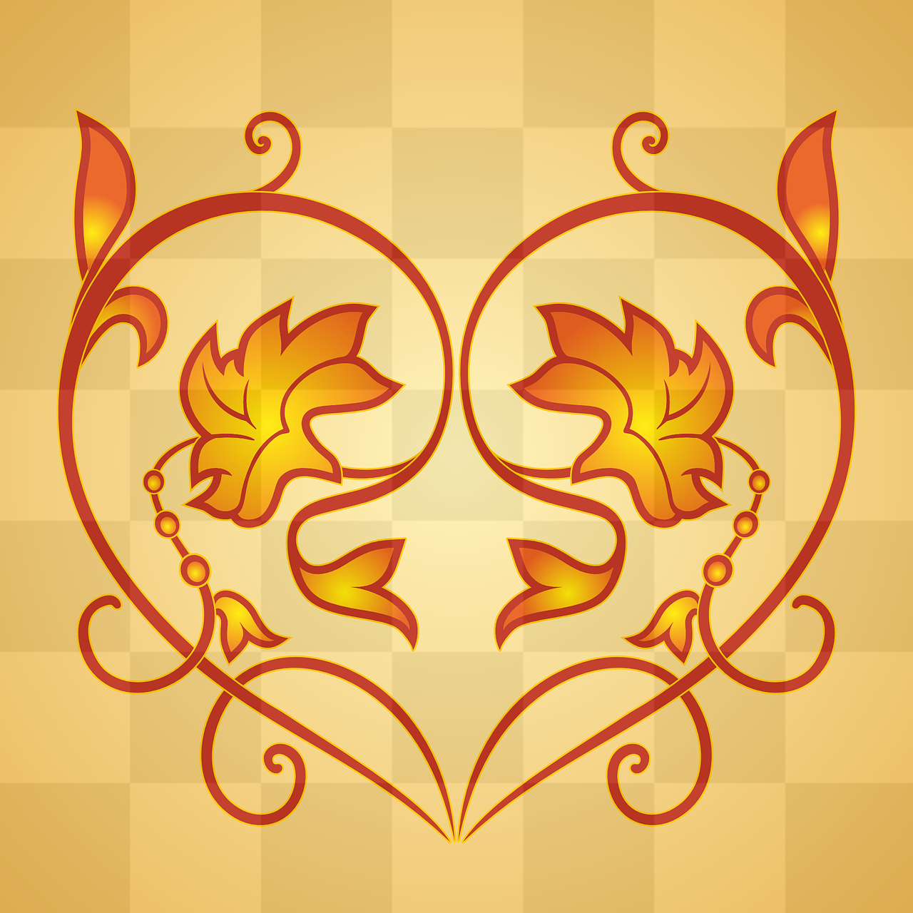 Beautiful Flower and Heart Patterns in Transparent PNG - Perfect for Graphic Design and Advertising