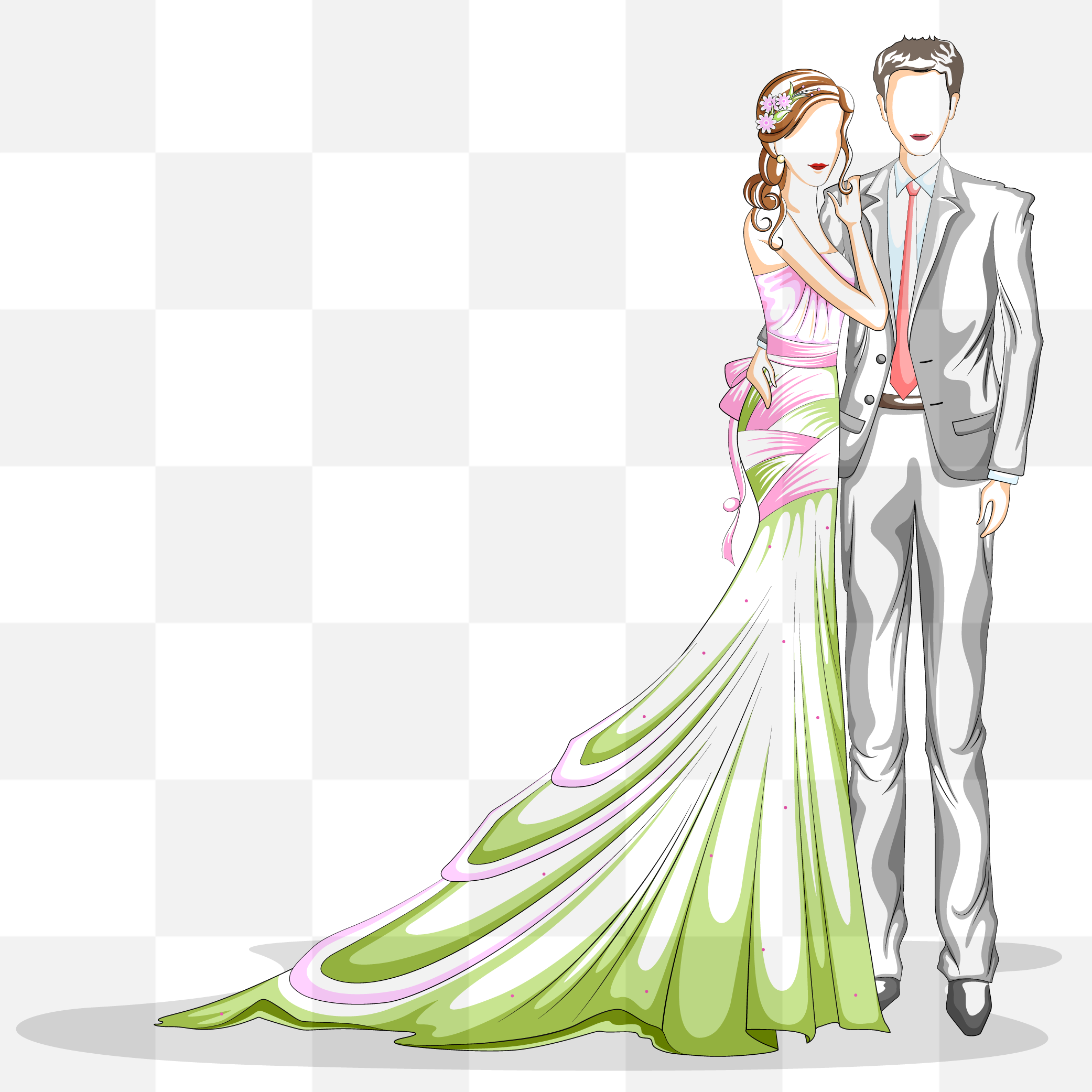 2083 x 2083 px on this site. Wedding couple cartoon PNG. Bride and groom cartoon  PNG. Happiness. Wishing you lots of love and happiness. Wedding couple PNG.  We're so happy for you.