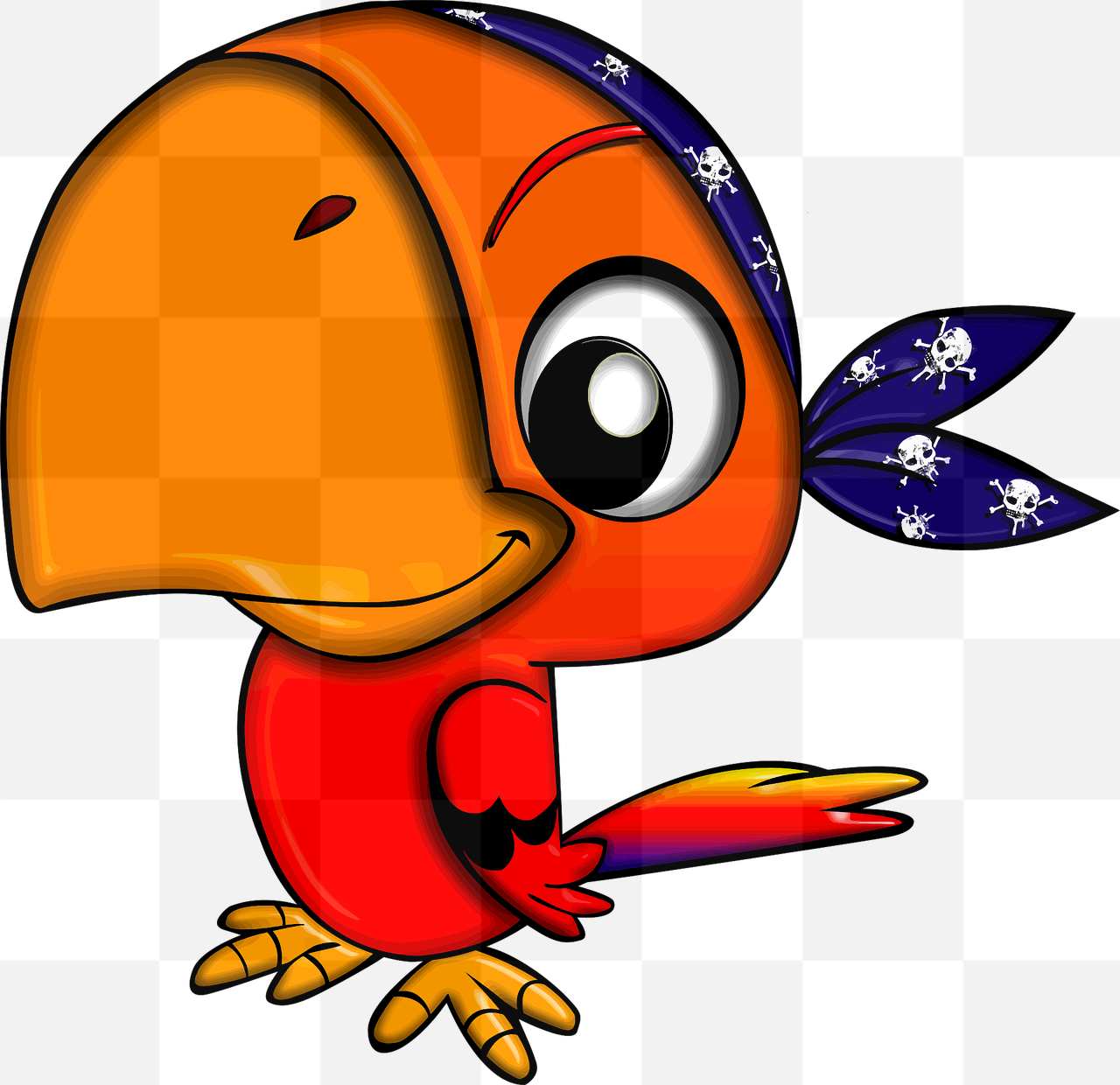 Colorful Bird Cartoon Characters with Transparent Background - Free PNG Download