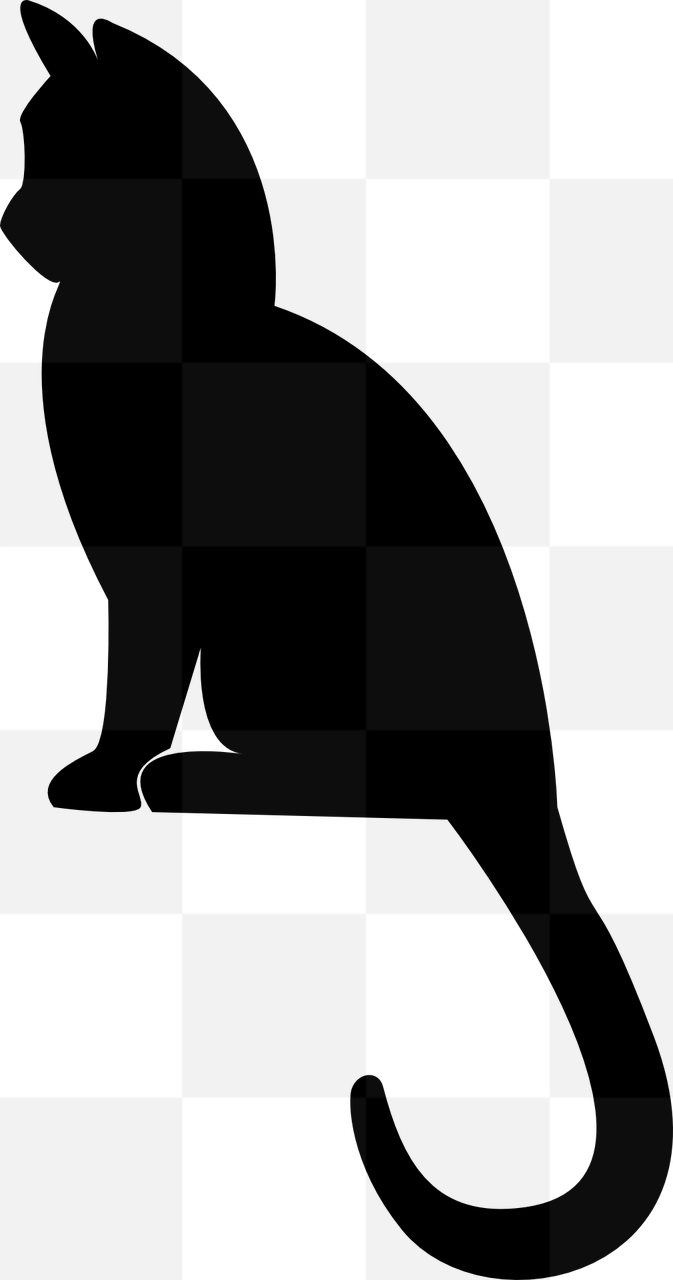 Cute Kitten Silhouette Images with Transparent Background - Free Download for Graphics and Designs