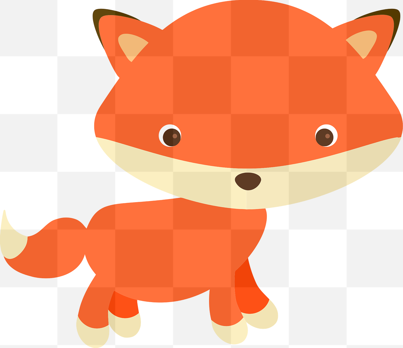 Cute and Free PNG Images of Adorable Foxes in Vector Format with Transparent Background for Graphic Designers and Advertisement Banners