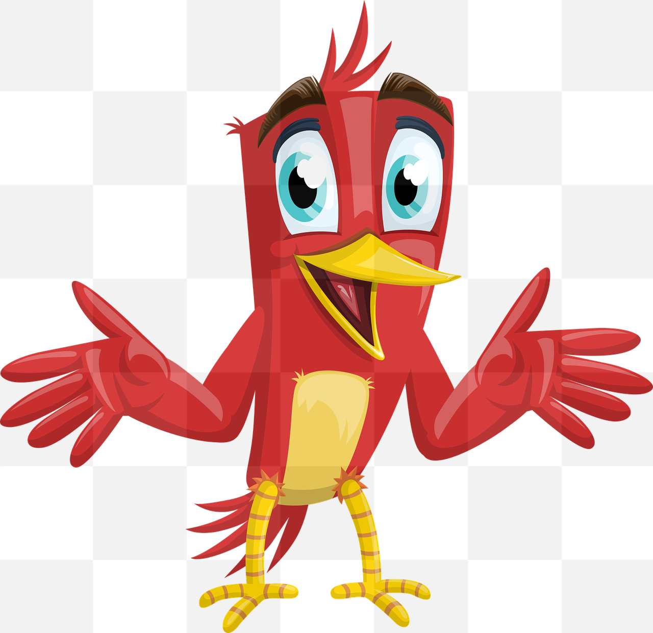 Cute and Happy Bird PNG Images with Transparent Background for Graphic Design and Advertising