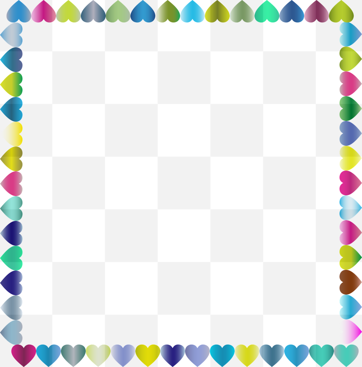 Decorate Your Designs with Free Colorful Prismatic Heart PNG Images