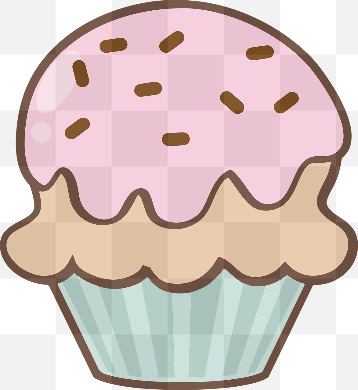 Delicious Treats in PNG Format: Free Download Cupcake, Dessert, and Pie Images with Transparent Background