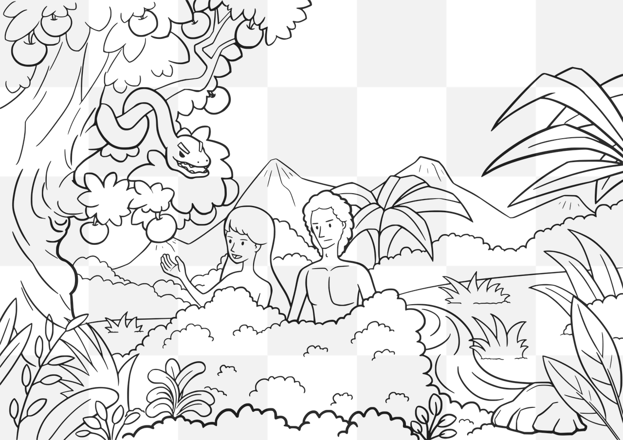 Discover High-Quality Adam and Fruit Vector Images with Transparent Background – Free Download!