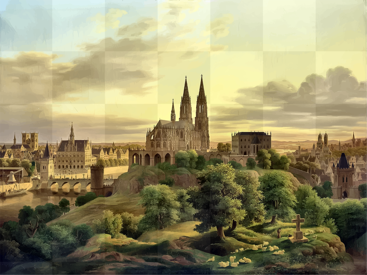 Discover the beauty of the past with our free PNG images of medieval architecture and landscapes