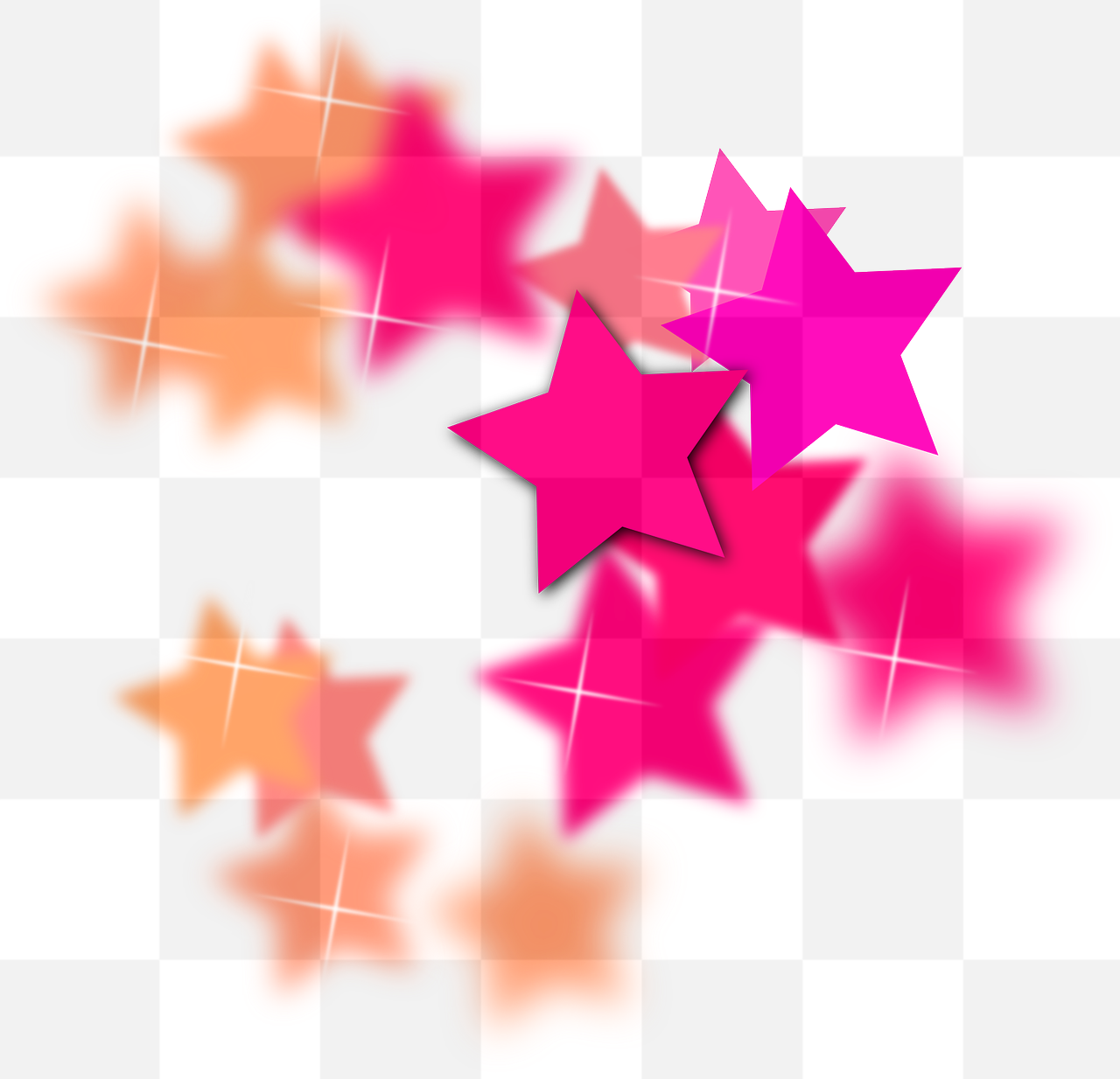 Download Free Pink and Colorful Star PNG Images with Transparent Background for Graphic Design and Advertising
