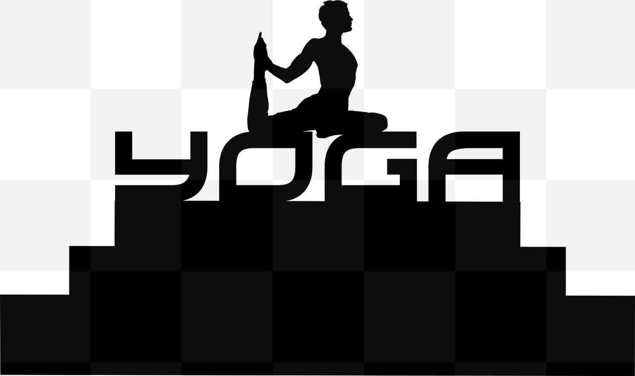 Download Free Vector Silhouettes of Yoga Man for Graphic Design with Transparent Background