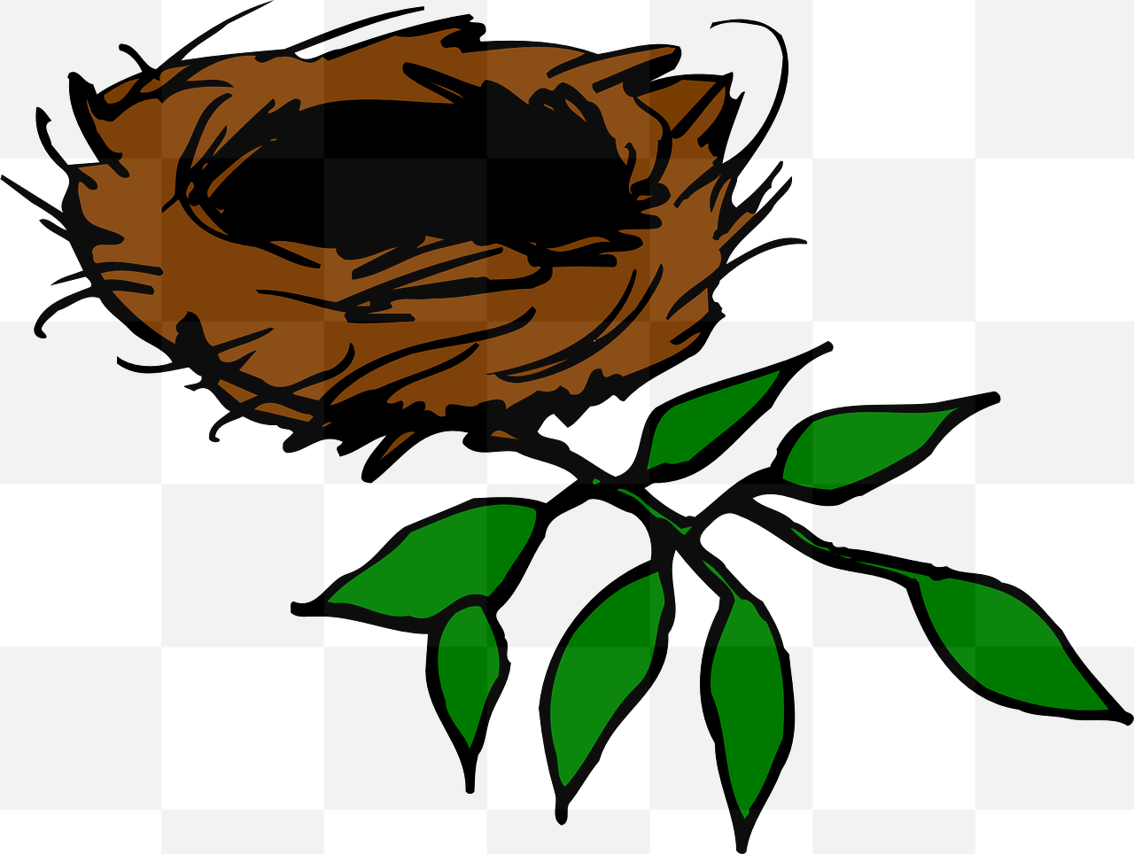 Download Stunning Bird Nests and Aeries in Vector and Transparent PNG Format for Graphic Design and Advertising!