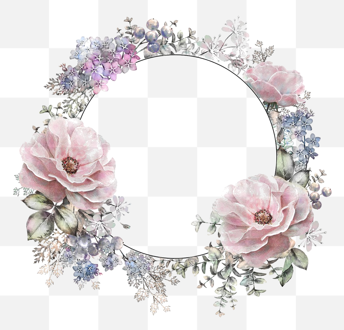 This wedding frame is designed in a circular shape, perfect for adding an elegant touch to your wedding invitations or greeting cards. Beautiful...
