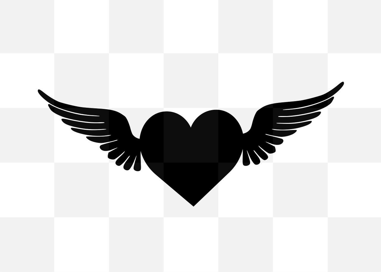 Free Downloadable Heart and Wings Vector Images with Transparent Background