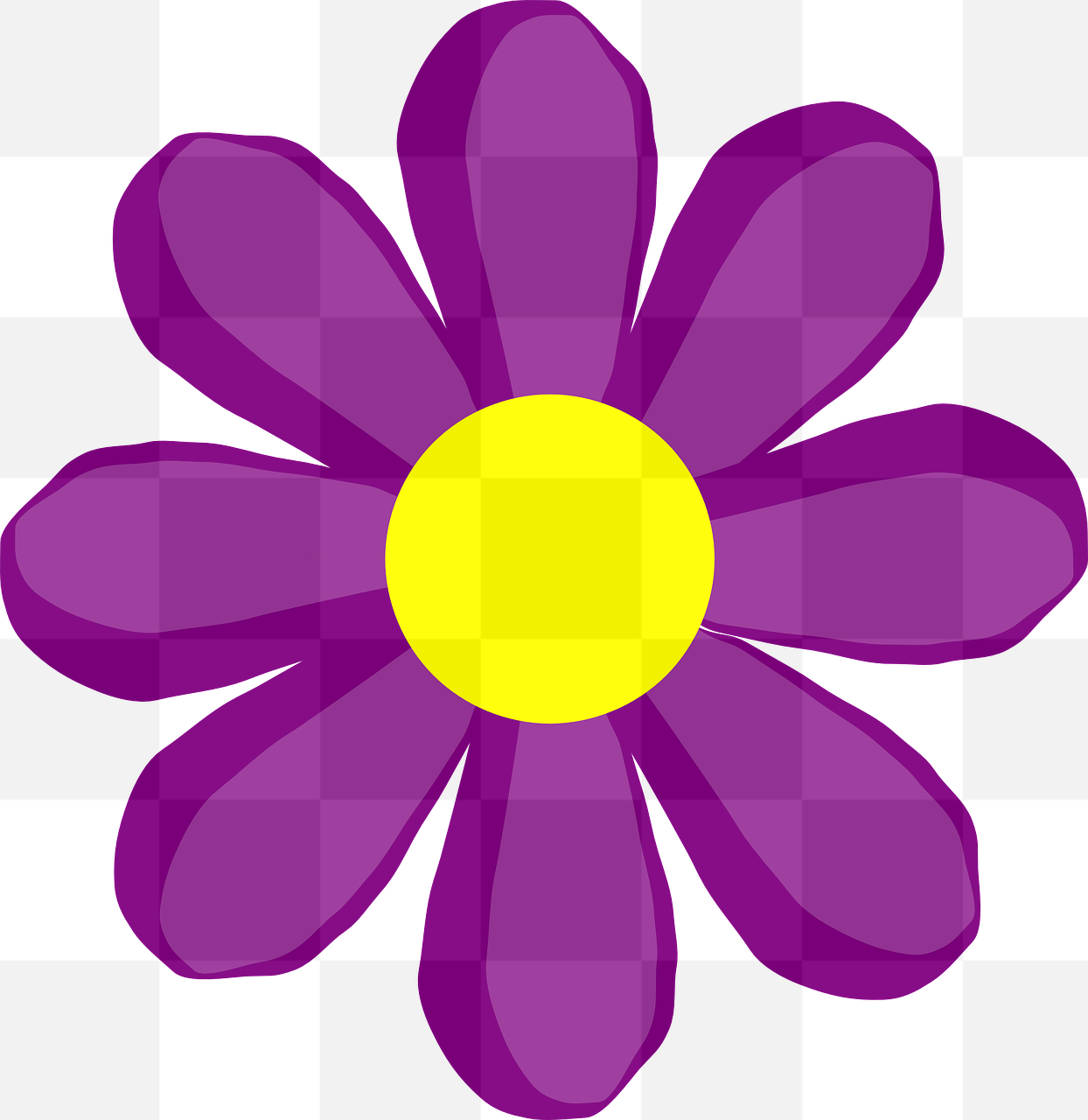 Free Downloadable Purple Daisy PNG Images with Vector and Transparent Background for Graphic Design and Advertising