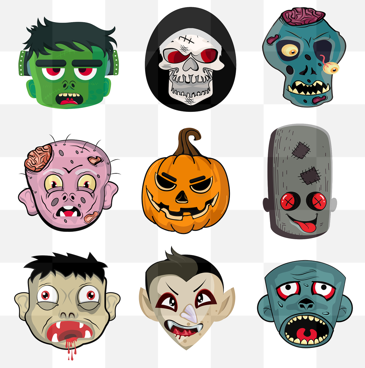 Free Halloween PNG Images with Transparent Backgrounds for Graphic Design and Advertising