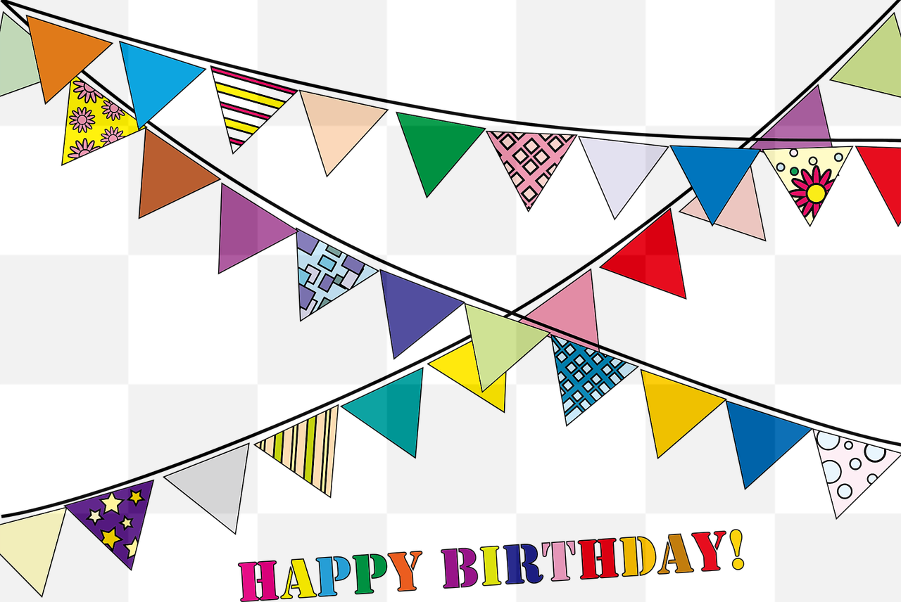 Free Happy Birthday Banners and Decorations - Download Vector PNG Images with Transparent Backgrounds for Graphic Design