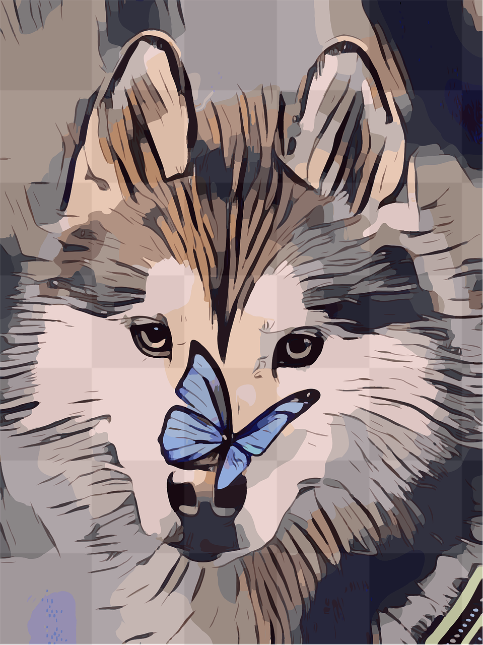Free and Versatile PNG Images of Butterflies and Huskies for All Your Creative Needs