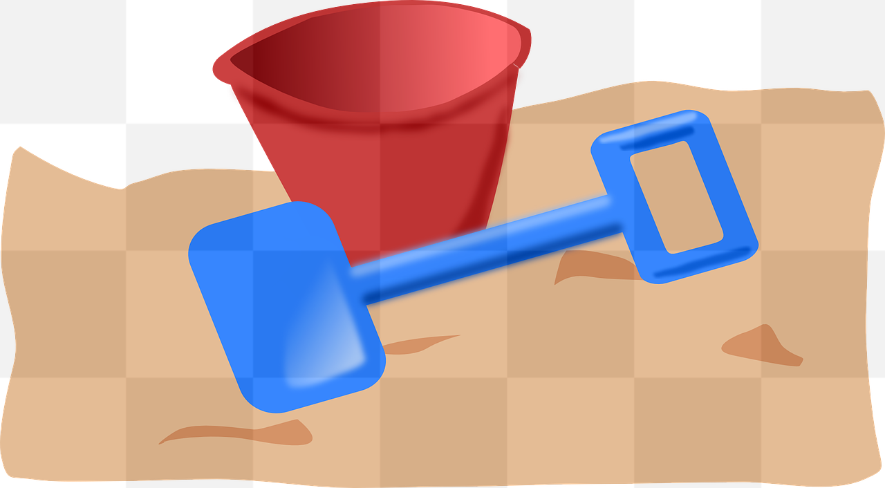 Get Beach Ready with Free Bucket and Shovel PNG Images - Download Now with Transparent Backgrounds for Graphics and Design!