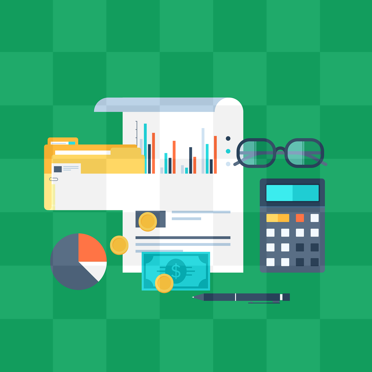 Get Creative with Free Accounting and Finance PNG Images for Your Business Design Needs!