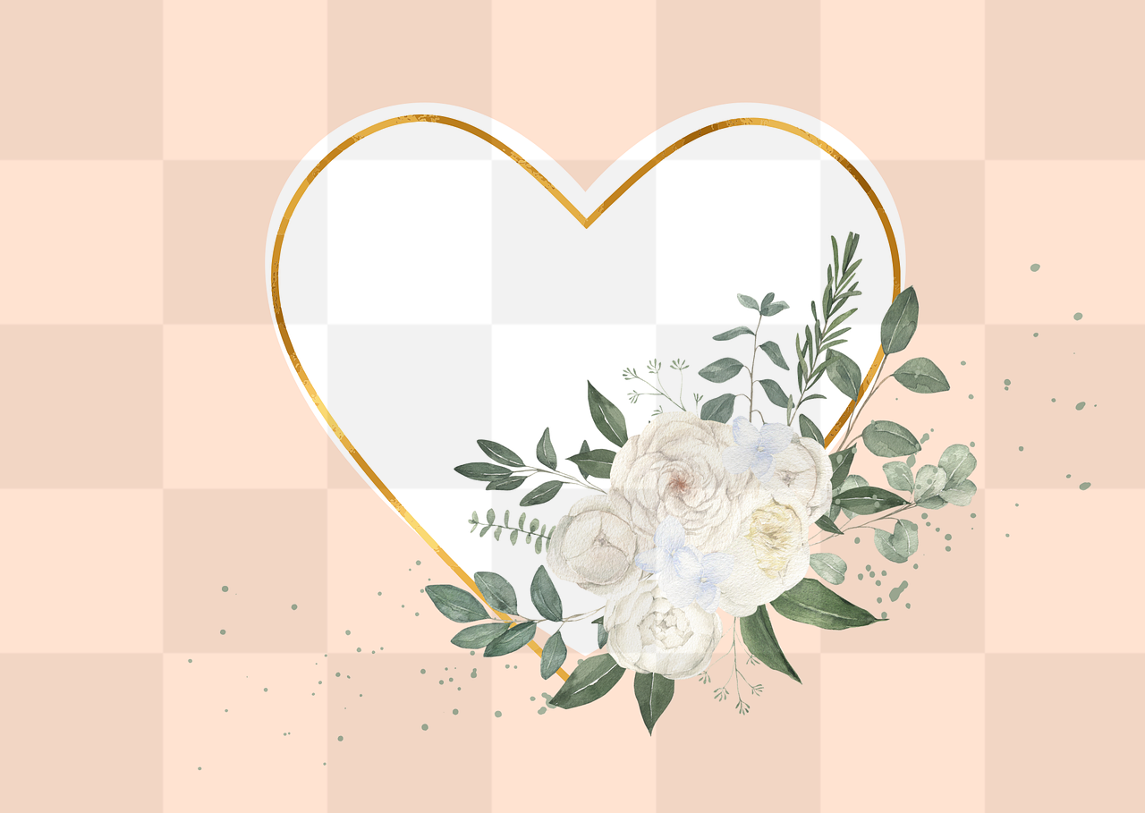 Get Creative with Heart Frame Decorations: Free Vector PNG Images for Graphic Design and Advertising