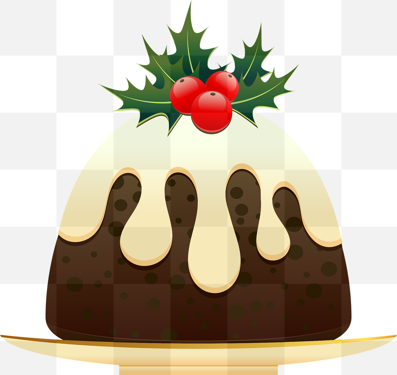 Get Festive with our Free Christmas Pudding PNG Images - Perfect for Graphic Design and Advertising!