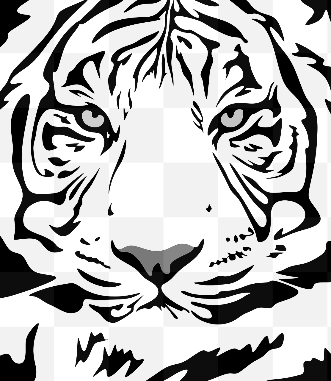 Get Roaring with our Free Tiger Pattern PNGs: Vector Images with Transparent Backgrounds for Graphic Design
