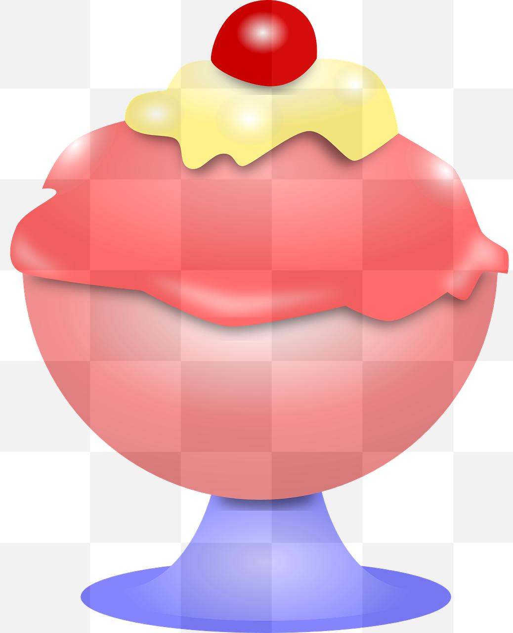 Get Your Creative Juices Flowing with our Free Transparent PNG Images of Sundae, Ice Cream and Fruit for Your Graphic Design Needs!