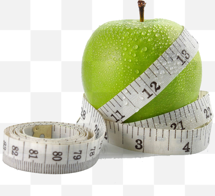 Get Your Weight Loss Journey Started with Our Free PNG Images of Green Apples and Measuring Tapes for Banner Advertisements