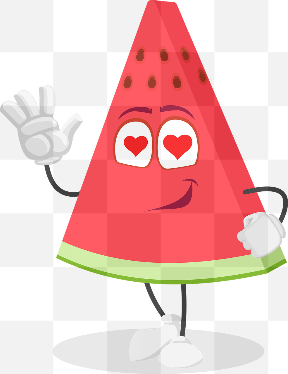 Get creative with our free watermelon cartoon PNG images for all your graphic design needs