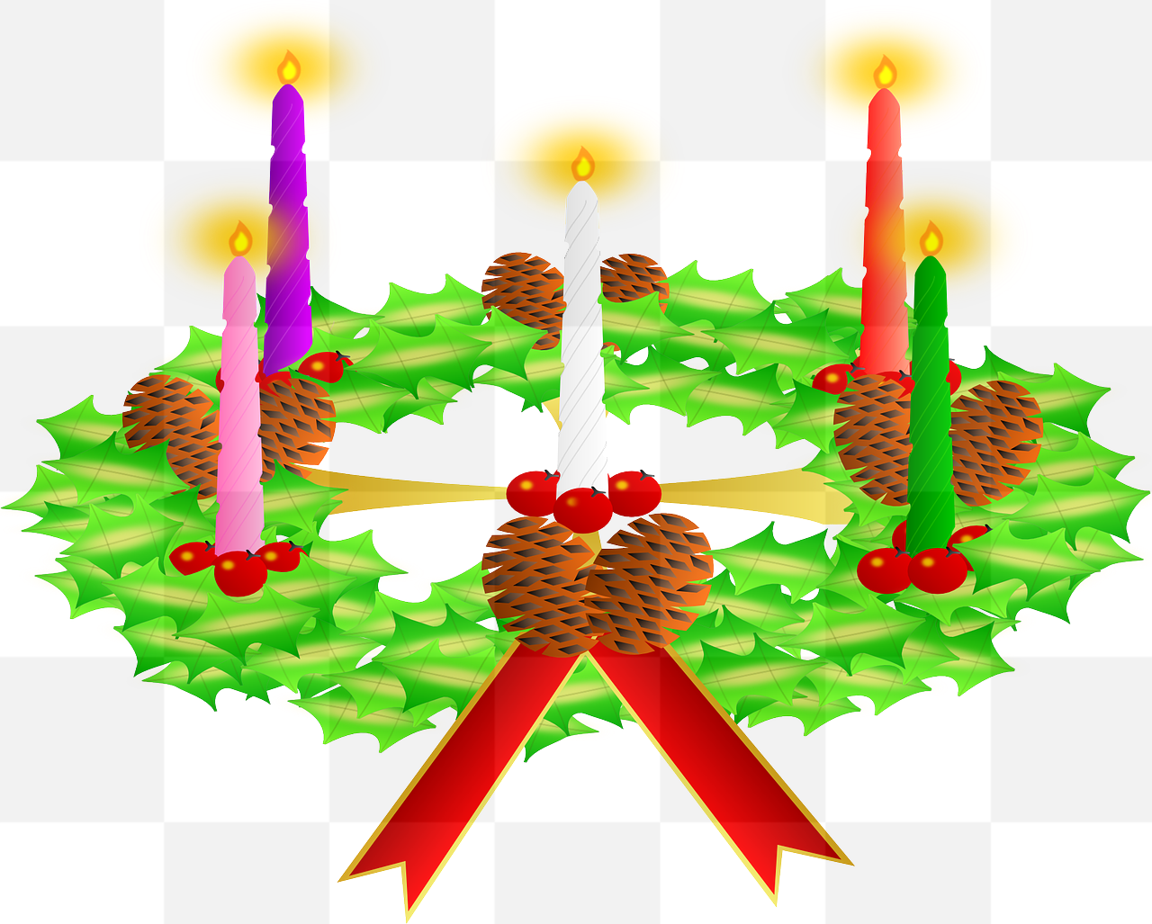 Get festive with our free Advent wreath PNG images - perfect for banners and graphic designs