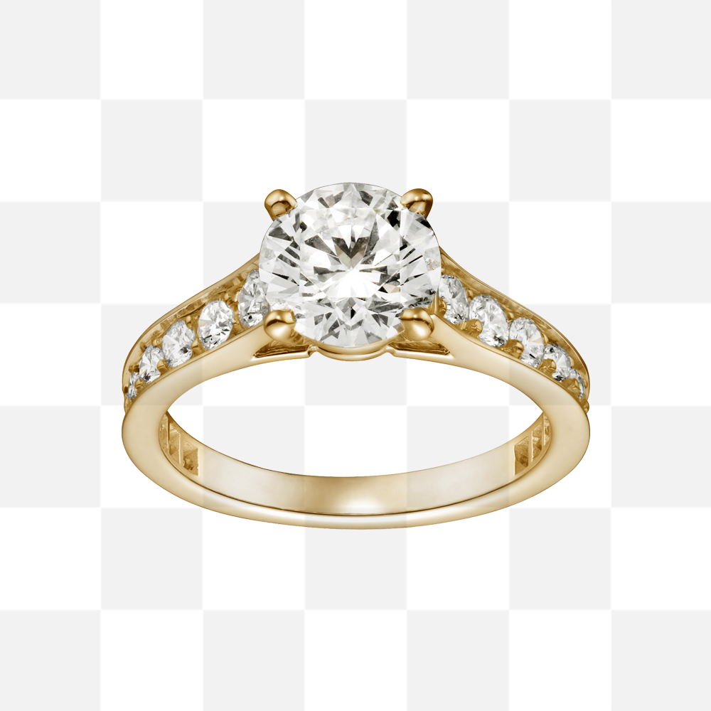 Gold Diamond Ring for Women. Diamond engagement ring. Free PNG Image With Transparent Background. Grande PNG. The diamond engagement ring and wedding...
