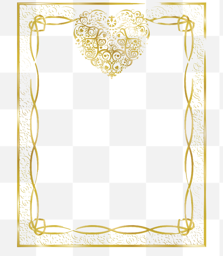 Free PNG images. Luxurious floral gold frame. Elegant gold flower frame. Classic gold flower frame. Elegant Gold Floral Frame PNG for Wedding Photos.