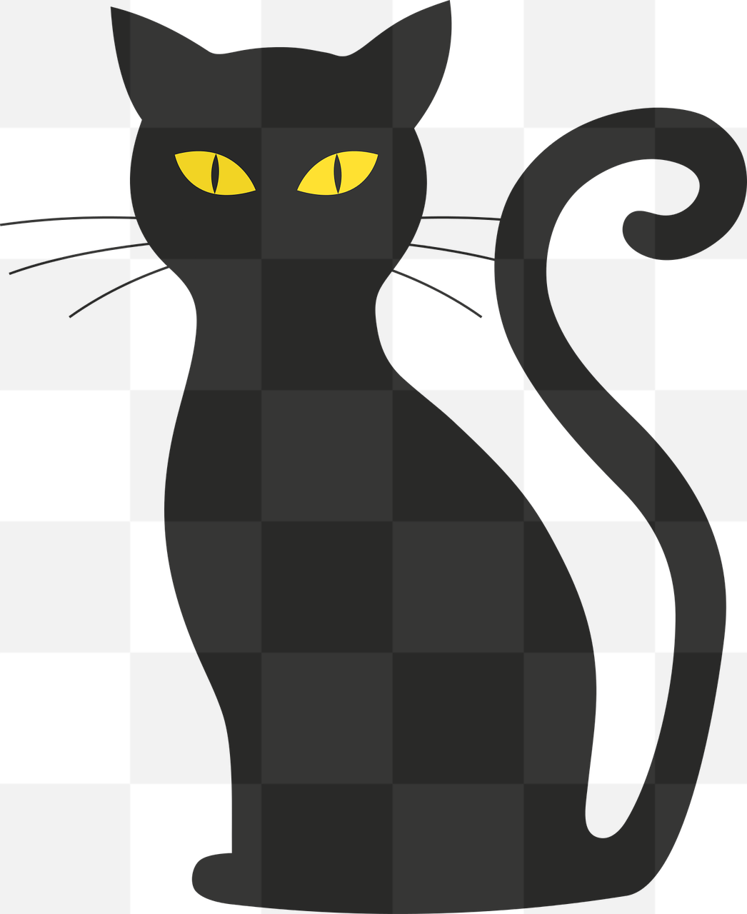 Halloween Silhouette Cats in Transparent PNG - Free Download for Designers and Graphics Use