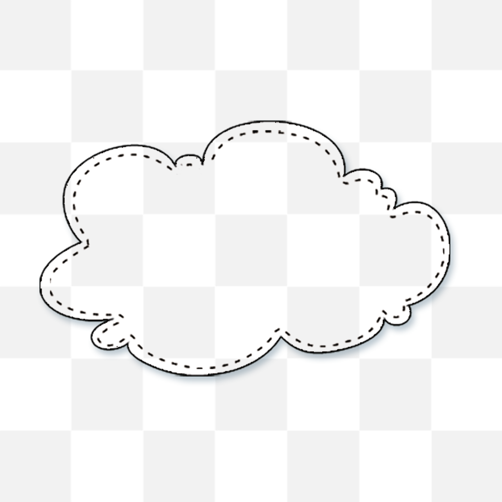 992 x 992 px | Speech bubble cloud PNG. Download PNG Image. The best...